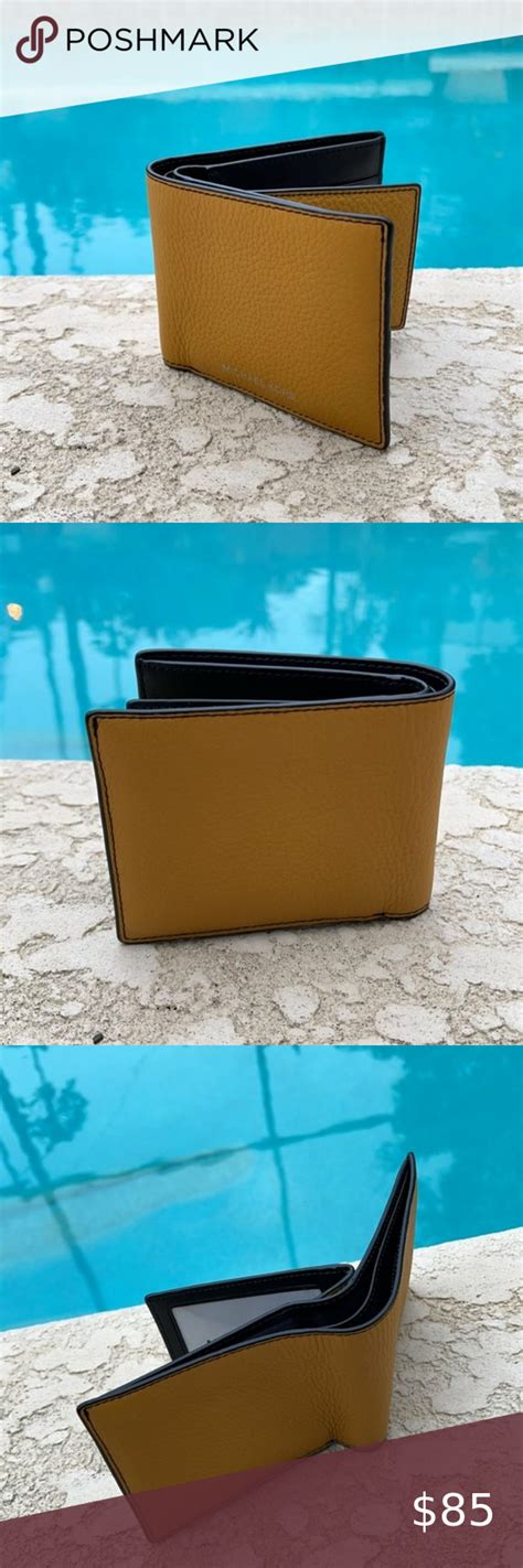 michael kors mens cooper pebbled leather billfold wallet with passcase|cooper leather billfold wallet.